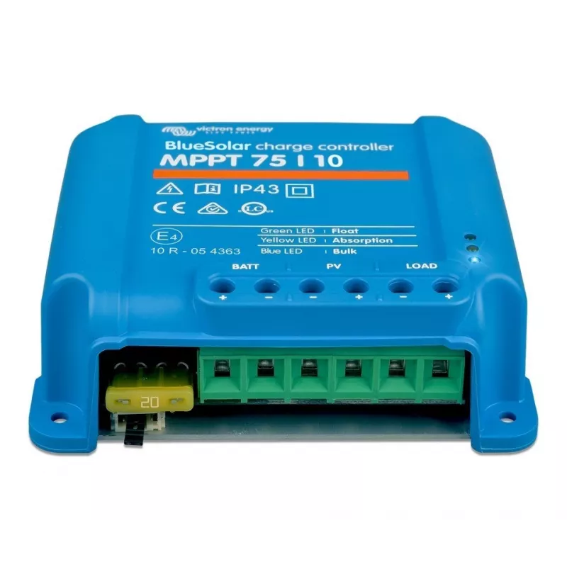 Regulator ładowania solarnego BlueSolar PWM-LCD&USB 12/24V 10A firmy Victron Energy