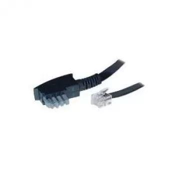 S/CONN 6m TAE-N - RJ12 Czarny Transparent TC 70166 ShiverPeaks