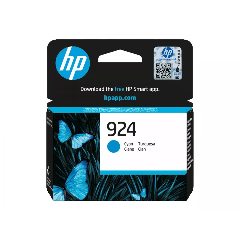 HP 924 cyjan oryginalna kaseta z tuszem