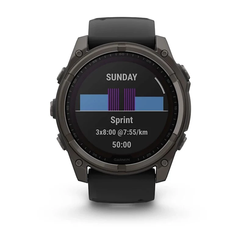 Garmin fenix 8 3,56 cm (1,4) 51 mm Cyfrowy 280 x 280 pikseli Ekran dotykowy Tytan Wi-Fi GPS (satelitarny)