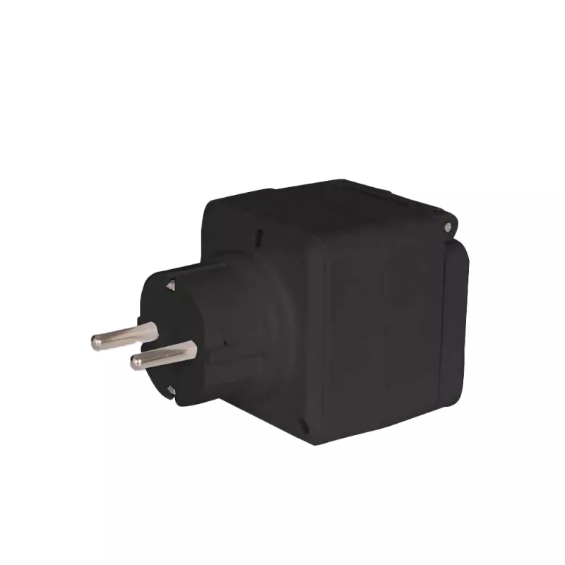 Smart Plug Denver PLO-108 Czarny Zewnętrzny IP44 Przewodowy i Bezprzewodowy