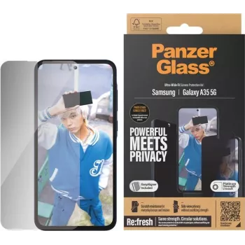 PanzerGlass Osłona ekranu chroniąca prywatność Ultra-Wide Fit do Sam A35 z narzędziem Easy Aligner