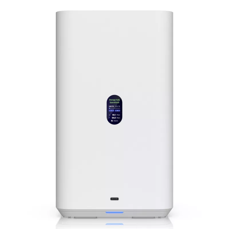 Ubiquiti UNAS-2-W Unifi Nas 2X 3.5 HDD Bays, 2.5GBE, USB-C, POE++ Adapter