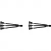 Splitterkabel NA-SC1 Sx2 schwarz, 13,5cm, 2 Stück, für PWM Lüfter