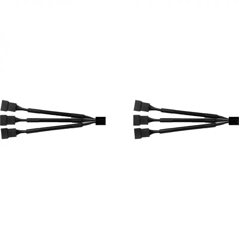Splitterkabel NA-SC1 Sx2 schwarz, 13,5cm, 2 Stück, für PWM Lüfter