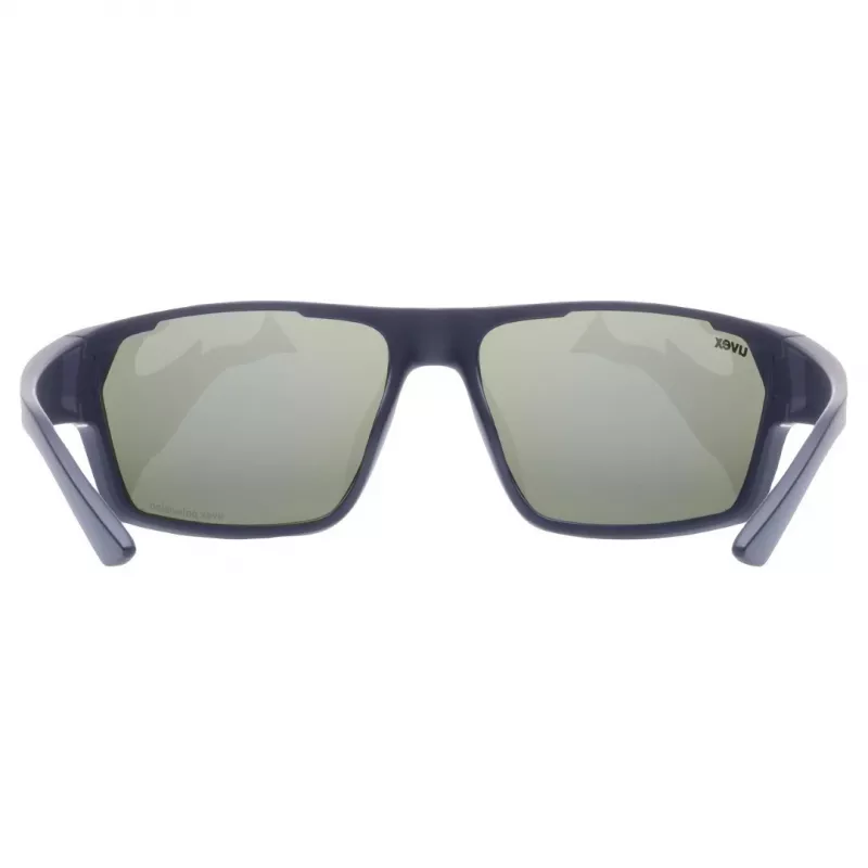 Wielosportowe okulary UVEX sportstyle 233 P — pełna oprawa, unisex, granatowe, 28 g