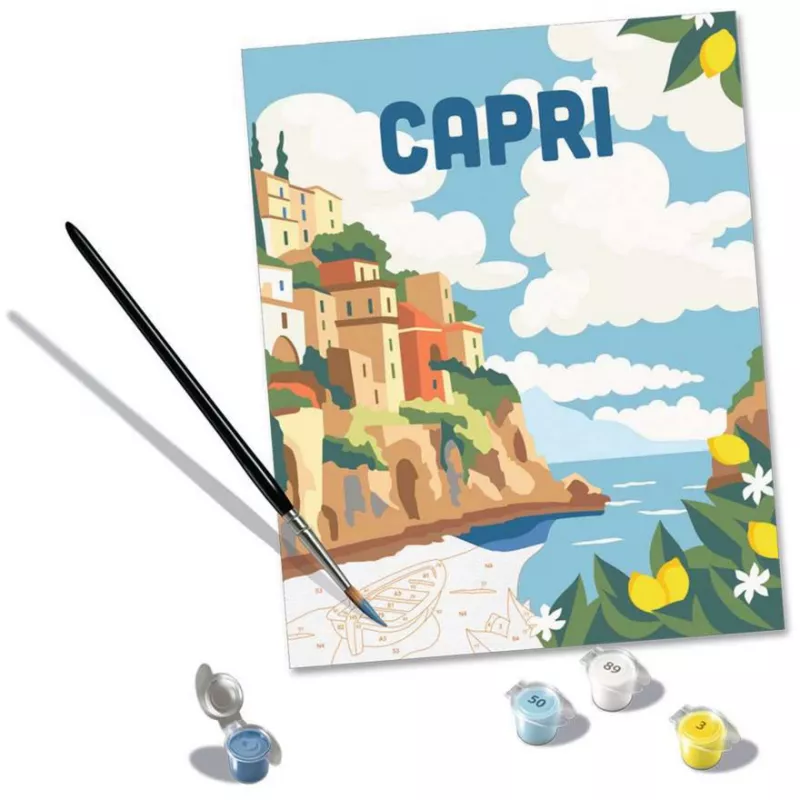 Zestaw do malowania Ravensburger CreArt Capri – zestaw do malowania na płótnie firmy Ravensburger
