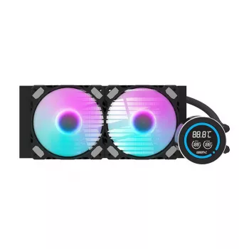 Chłodnica 240mm Darkflash DN-D240 Czarna — Chłodnica wodna do systemów chłodzenia cieczą PC
