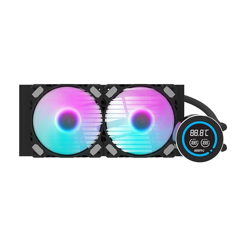 Chłodnica 240mm Darkflash DN-D240 Czarna — Chłodnica wodna do systemów chłodzenia cieczą PC