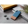 Etui na smartfona man and wood dla iPhone XS Max — denim Czarny