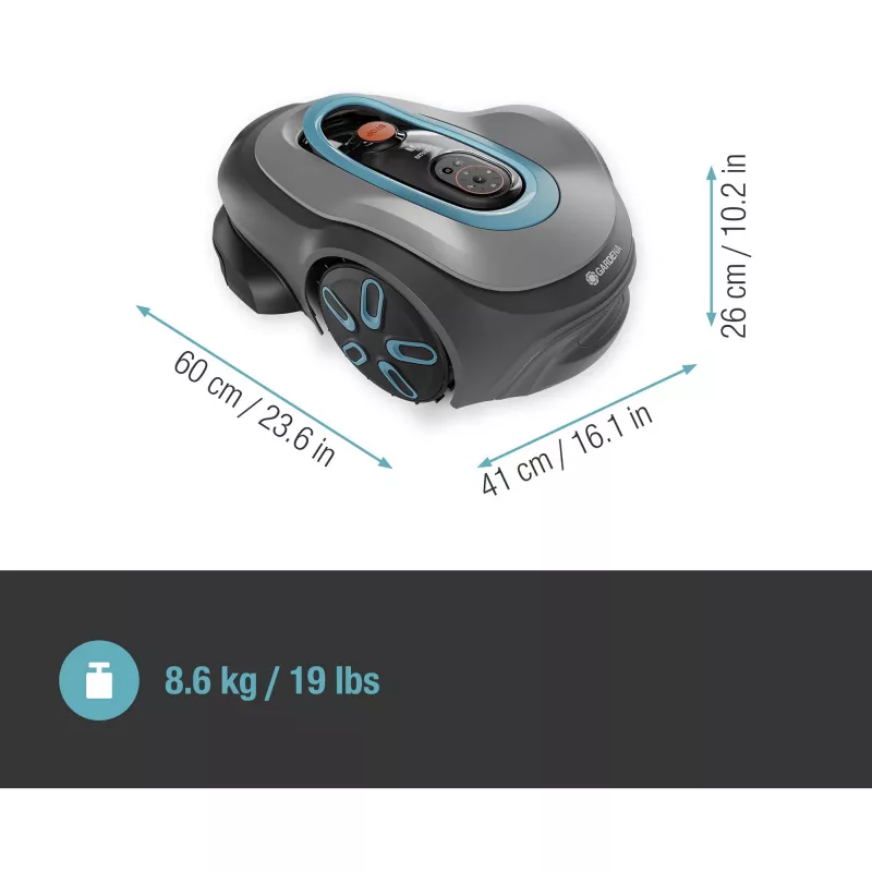 Kosiarka automatyczna Gardena smart SILENO pro bateria 600 m² 16 cm