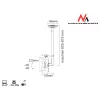 Maclean MC-504A S Regulowany uchwyt sufitowy 23-42 30kg