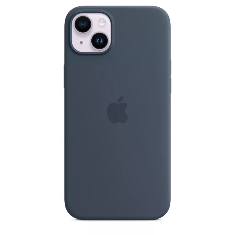 Silikonowe etui Apple iPhone 14 Plus z MagSafe – Storm niebieski