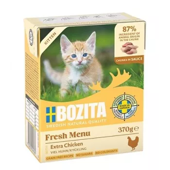 BOZITA Fresh Menu Kitten Chunks w sosie - mokra karma dla kota - 370g