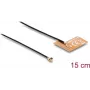 Antena DELOCK 2,4 GHz I-PEX MHF® I wtyk dookólna 2–3 dBi z przewodem FPC 15 cm do wewnętrznego montażu klejonego