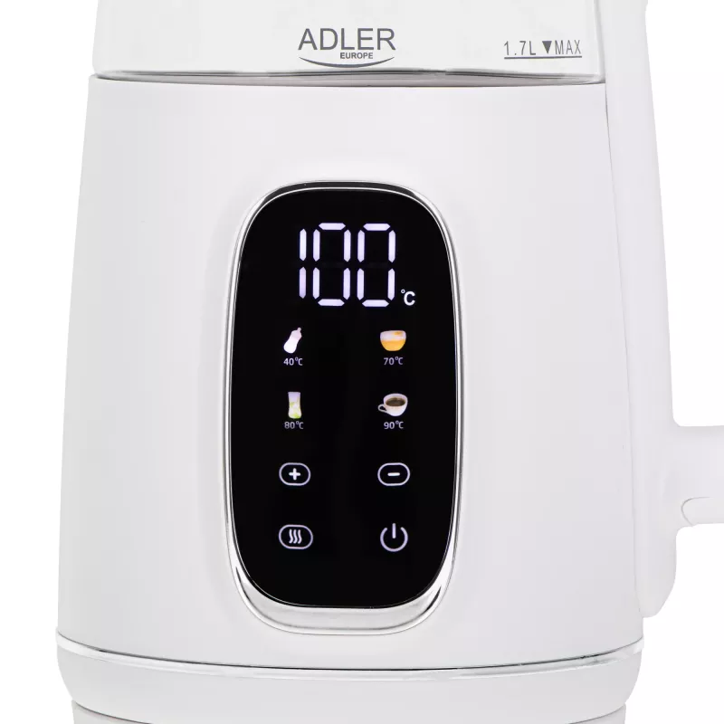 ADLER AD 1305 czajnik elektryczny biało-srebrny