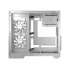 PC case MODECOM Volcano Panorama Midi Tower biały — micro ATX, szkło hartowane, ARGB, USB-C, obsługa GPU 400 mm
