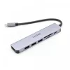 USB-C Hub Unitek 7in1 Aluminium PD 100W 5 Gbps — wieloportowy adapter z Power Delivery