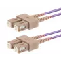 Kabel światłowodowy LOGON AL5SCSC10I/4I OM4 10 m 2x SC do 2x SC (różowy)