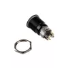 Przełącznik/Przycisk Wandaloodporny DimasTech 19mm Czarnyline Dot RGB PD218