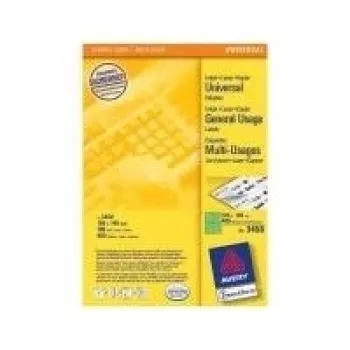 Samoprzylepne etykiety Avery Universal 105x148mm Zielone