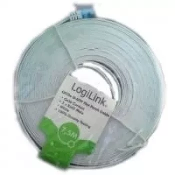 Logilink - Kabel krosowy - RJ-45 (M) - RJ-45 (M) - 10 m - UTP - CAT 5e - tłoczony - Biały (CP0139)