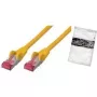 Kabel sieciowy ShiverPeaks BS75713-AY żółty 3m Cat6a S/FTP