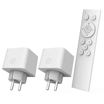 Zestaw startowy inteligentnych gniazdek Wi‑Fi TRUST 71399 — 2,4 GHz, białe, 0,25 kg