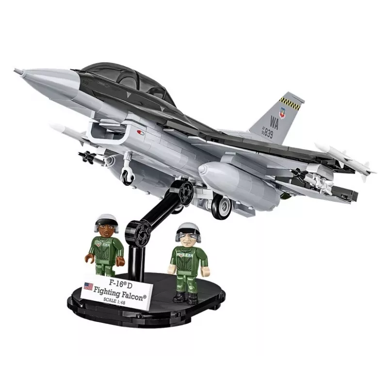 Zestaw konstrukcyjny Cobi F-16D Fighting Falcon, 436 elementów, skala nieokreślona