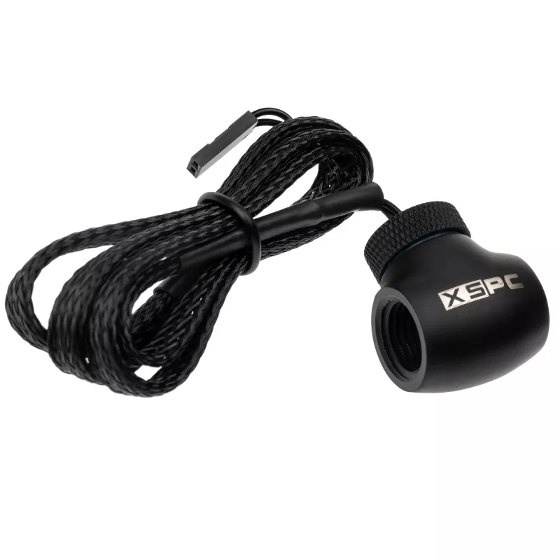 Inline 10k Temperature Sensor XSPC G1/4 inch matt Czarny for liquid cooling
