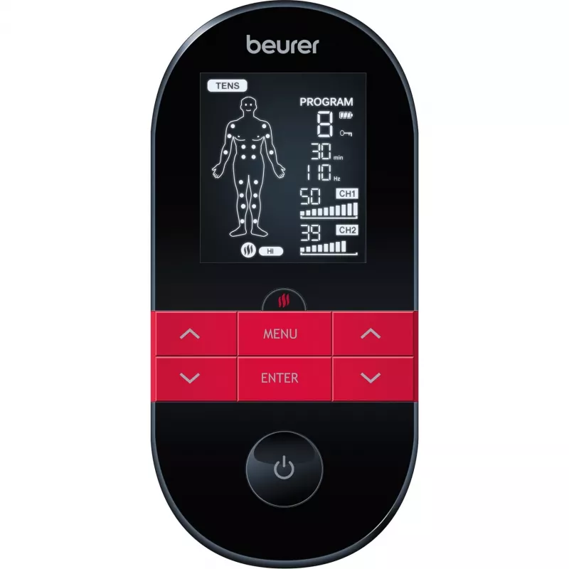 Beurer EM 59 Heat TENS/EMS elektrostymulator - 64 programy, akumulator
