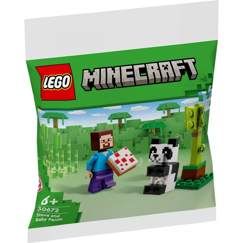 LEGO Minecraft Steve i mała panda 30672 Polybag