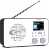Radio internetowe TECHNISAT VIOLA 2 C IR — Tuner analogowy i cyfrowy, DAB+/FM, Wi‑Fi, 3 W, 2,4-calowy TFT, 3,5 mm, Czarny/Biały
