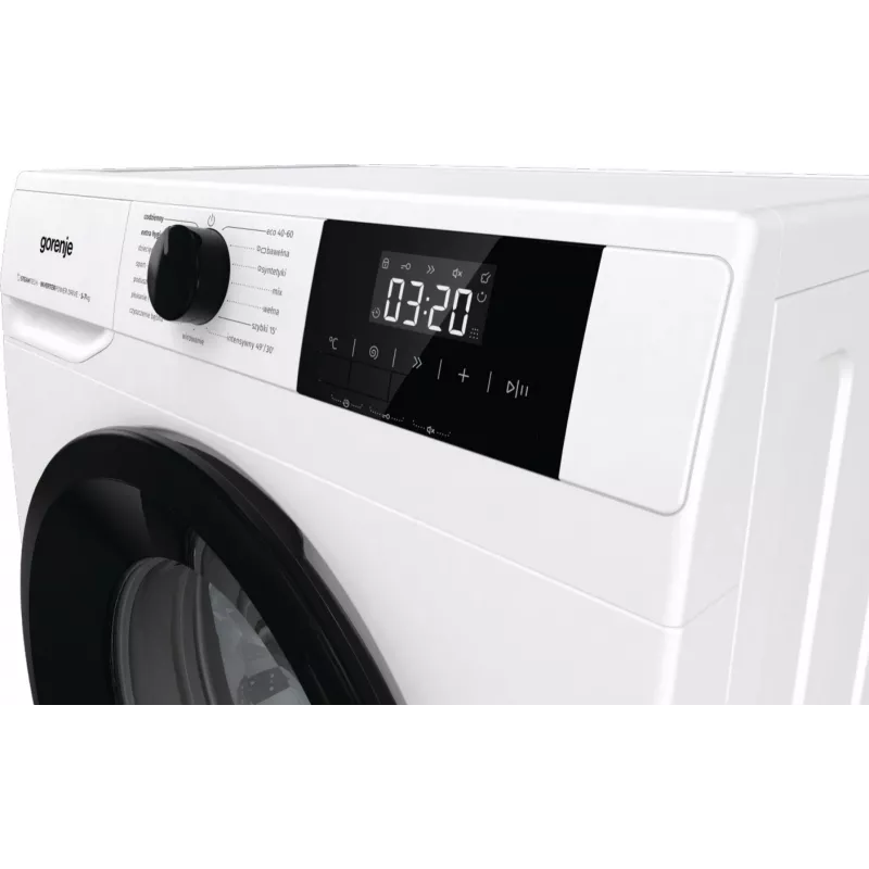 Pralka wolnostojąca Gorenje W3NGPI72SBS, 7 kg, 1200 obr./min, silnik inwerterowy, para, 15 programów, biała