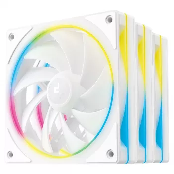 Wentylatory do PC DeepCool FL12R SE 3in1 biały — zestaw 3 wentylatorów, białe wykończenie