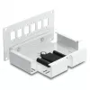 Patch panel DELOCK 6-portowy dla SC simplex lub LC duplex, metalowy szary, montaż na szynie DIN