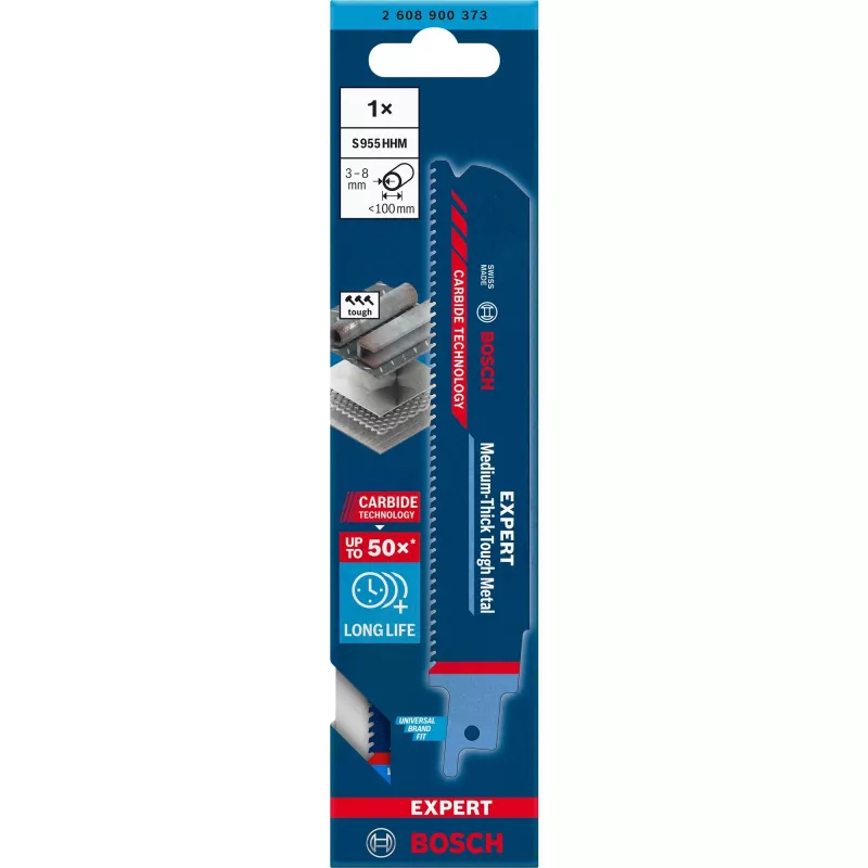 Bosch EXPERT ‘MEDIUM-THICK TOUGH METAL’ S 955 HHM brzeszczot do piły szablastej Stal wysokowęglowa (HCS) 1 szt.