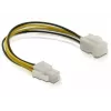 Kabel zasilający P4 męski/żeński DeLOCK 82428 0,15 m