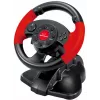 Kierownica do gier ESPERANZA EG103 — PC/PS2/PS3, 13 przycisków, wibracje, akcelerometr, czarno-czerwona