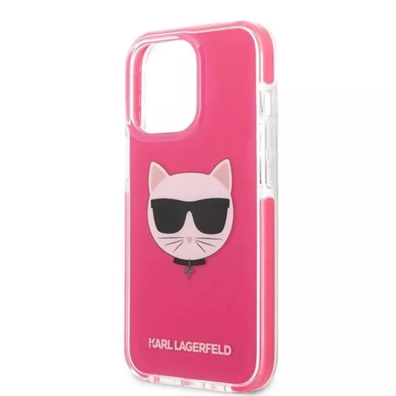 Karl Lagerfeld KLHCP13XTPECPI Iphone 13 Pro Max 6.7 Hardcase Fuchsia/FUSCHIA Choupette Head