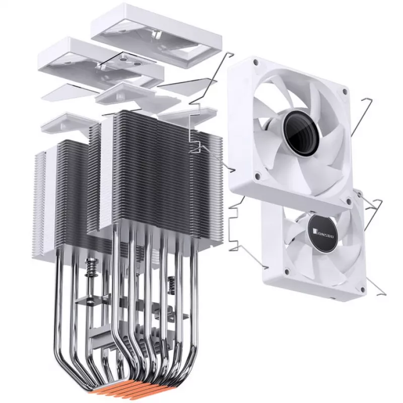 Chłodzenie CPU Jonsbo CR-1400 DV2 biały z wentylatorem 140mm