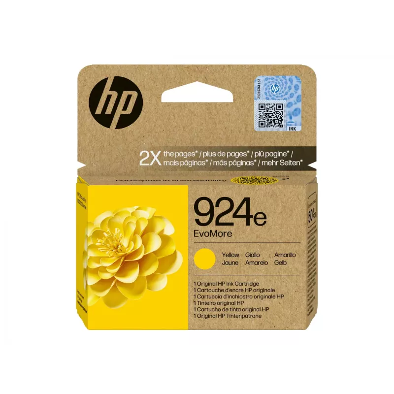 HP 924e EvoMore Żółty Oryginalny Wkład Atramentowy