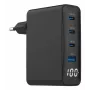 Gembird TA-UC-PDQC100LCD-01-BK ładowarka do urządzeń mobilnych Laptop, Smartfon Czarny AC Szybkie ładowanie Wewnętrzna