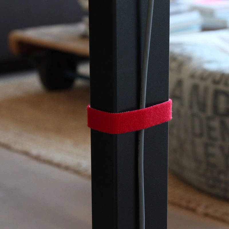 LABEL THE CABLE doppelseitige Klettband-Rolle 4x 1m - bunt gemischt