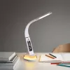 Lampa biurkowa Hawk HW-LAMP05 biała LED z regulacją — kompaktowa lampka zadaniowa LED z regulowanym ramieniem