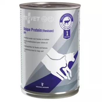 Mokra karma dla psa TROVET UPV Unique Protein Venison 400 g — ograniczone, pojedyncze białko zwierzęce
