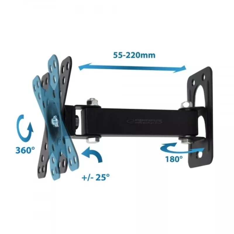 Esperanza HORUS 127 cm (50) Czarny