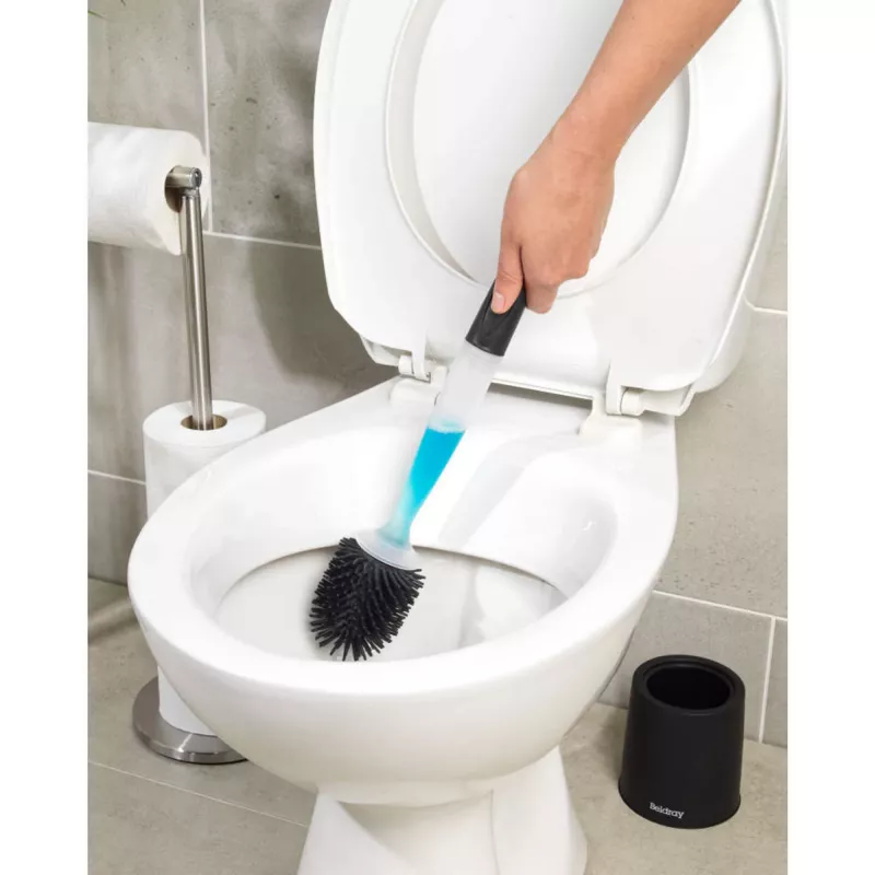 Szczotka toaletowa Beldray LA033996UFFEU7 Antibac szara, antybakteryjna szczotka do czyszczenia toalety