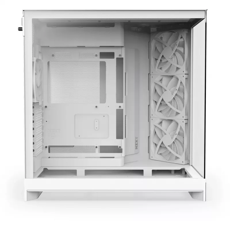 Obudowa PC NZXT H9 Flow Midi Tower Biała — ATX/EATX/Micro ATX/Mini-ITX, 3x140mm przód, 1x120mm tył, 2x3.5 cala i 6x2.5 cala zatoki, szkło hartowane