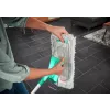 Mop płaski Leifheit Profi XL cotton plus — szerokość 420 mm, obrotowa głowica 360°, bawełna/włókno, trzonek aluminiowy